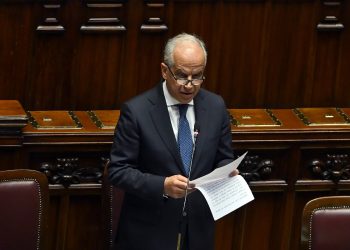 Il ministro dell'Interno Matteo Piantedosi durante la Conversione in Legge del Decreto Sicurezza alla Camera dei Deputati